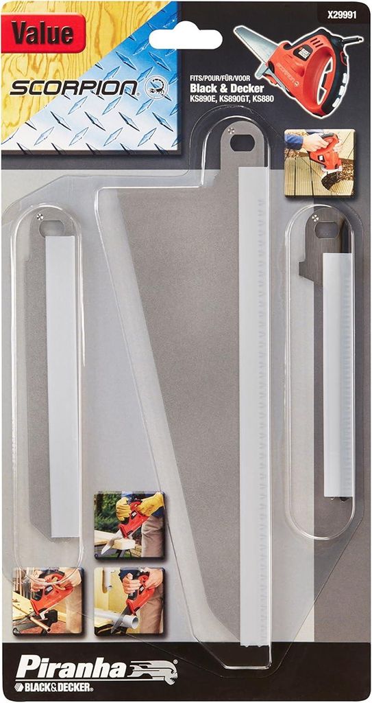 Piranha X29991 Scorpion Handsägeblatt, Kurvensägeblatt, Bi-Metall Sägeblatt