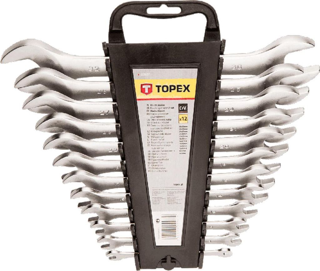 Topex-Schraubenschlüssel mit offenem Ende 6-32 mm 12-tlg