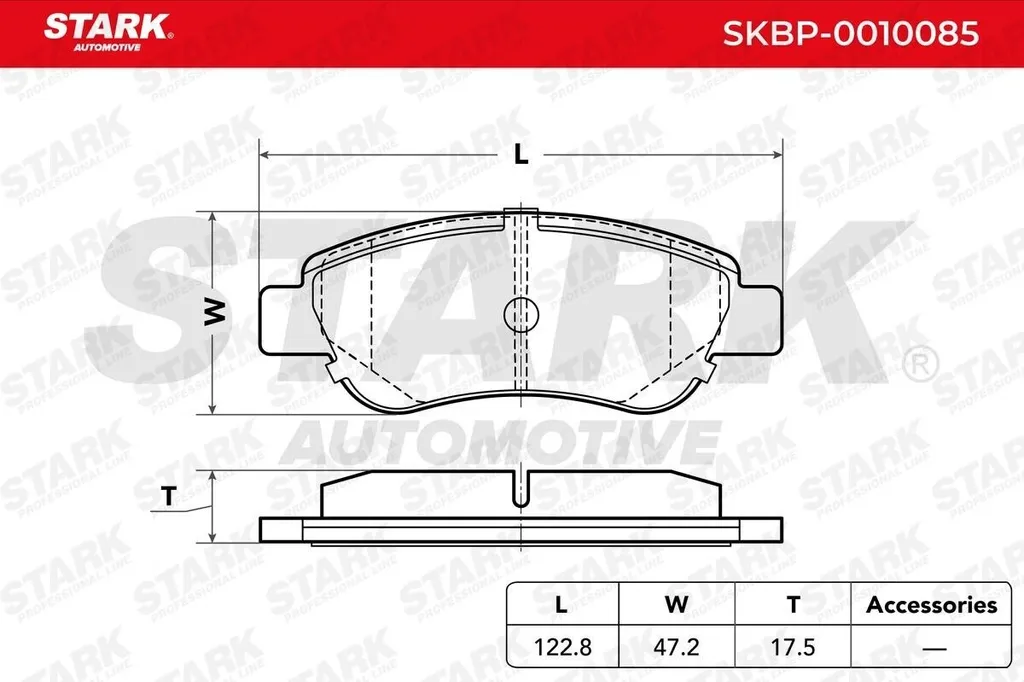 Jeu de plaquettes de frein avant pour Peugeot 108 et Toyota Aygo B4