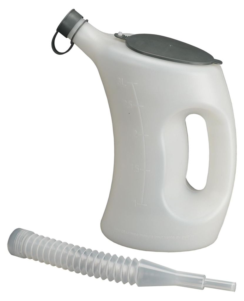 Pressol Messbecher aus Polyethylen 3l weiß / transparent Produktbild 