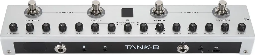 Pédale de guitare basse numérique multi-effets 36 tons et 8 slots IR