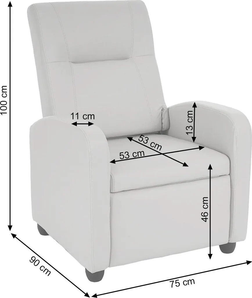 Fauteuil de télé confortable Denver Basic pour vos moments de détente - 7