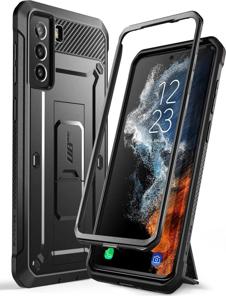 Cover Robusta Galaxy S22 Supcase UB Pro Nero - Ideale per Escursioni