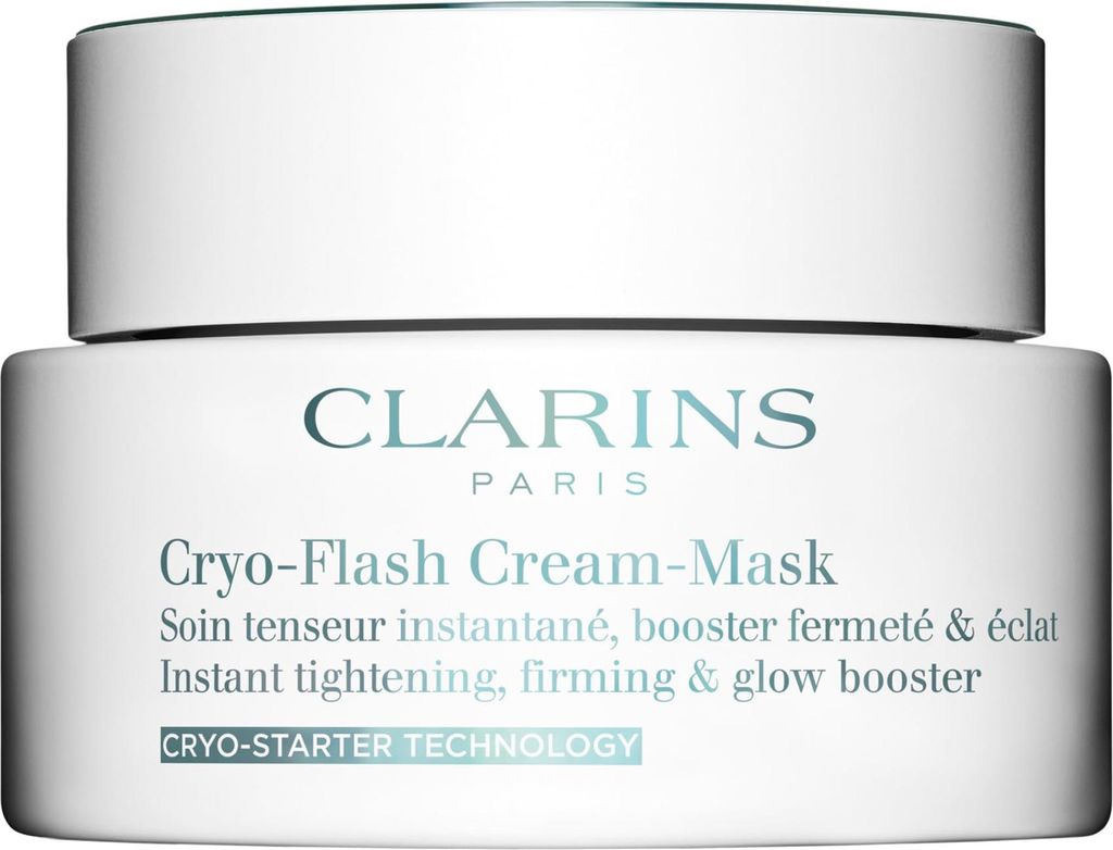 Clarins Cryo-Flash Cream-Mask, Maske mit Lifting-Effekt, Frauen, Jeder Hauttyp, Kühlung, Anheben, Auffrischend, Glättend, Creme, 75 ml