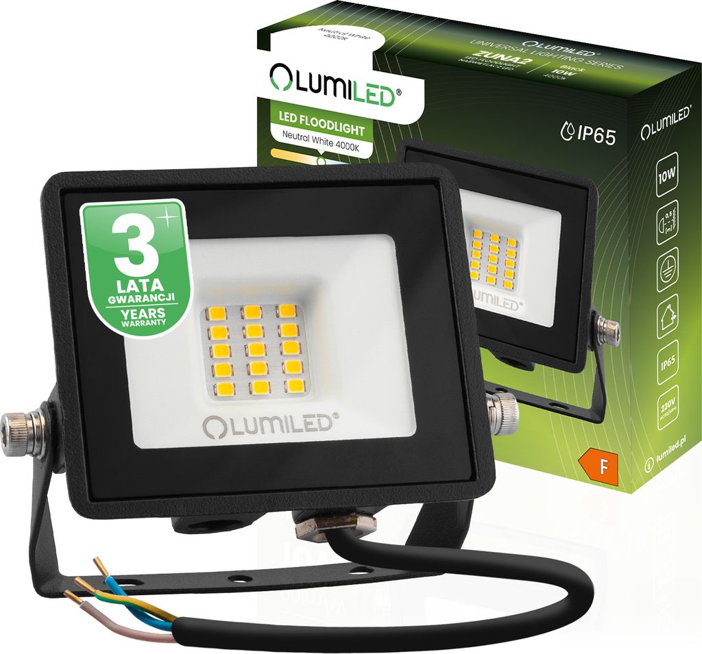 LUMILED Projecteur à LED 10W super lumineux Projecteur Image du produit 