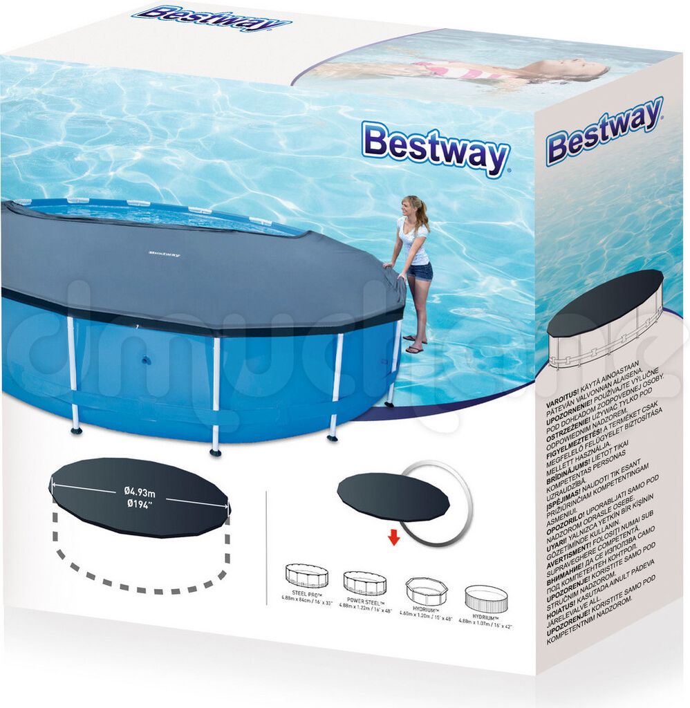 Bestway Poolabdeckung Flowclear 488 cm Produktbild 9