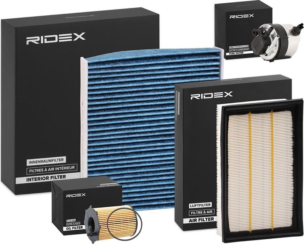 RIDEX Filterset Inspektionspaket Filtersatz für FORD Focus II Schrägheck (DA, HCP, DP) Focus II Kombi (DA, FFS, DS) Focus II Limousine (DB, FCH, DH)