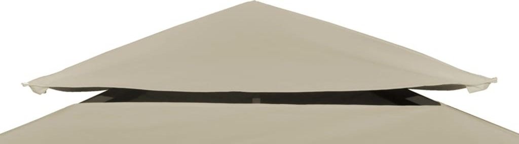 Hochwertigen Möbel Pavillons & Partyzelte - Beige Pavillon-Dachplane Ersatzdach 310 g/m² Beige 3×4 m NEU5104231
