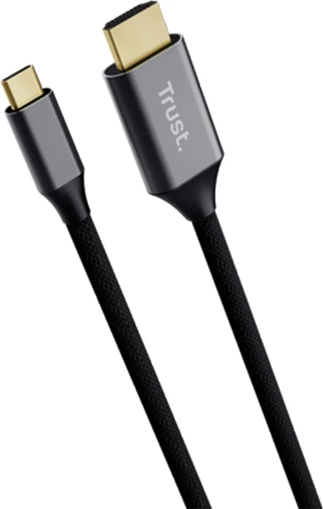 Câble USB-C HDMI 2m Trust Calyx 4K idéal pour Télétravail et Présentation