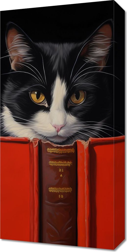 Bild 30x60cm Katzen Schüler