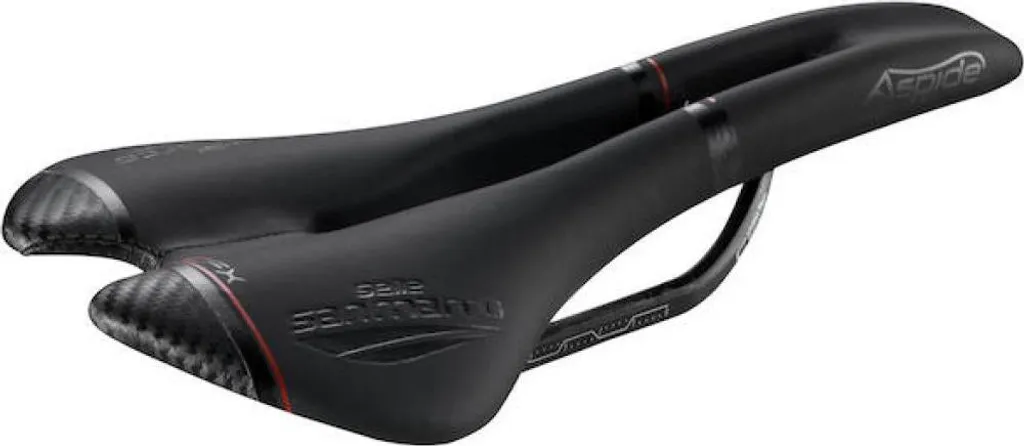 Selle San Marco Aspide Open-Fit Carbon FX Wide Selle Noire de 142 mm