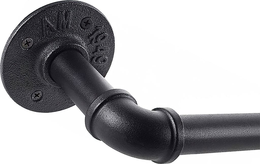 Curtain rod,Gardinenstange, einzelne Stange, industrieller Stil, Vorhangschiene, römische Stange