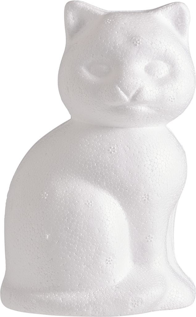 VBS Styroporform Katze 14 cm für Basteln Dekoration Produktbild 