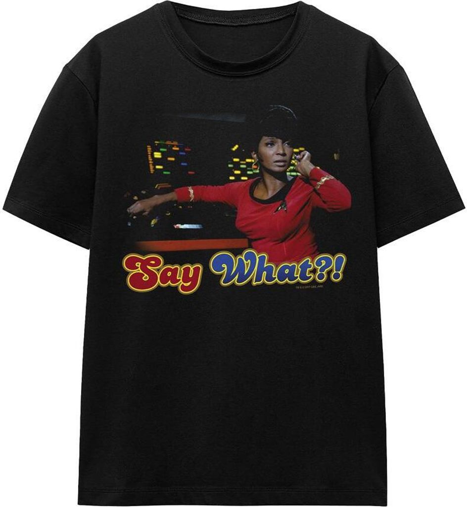 Star Trek - "Say What" T-Shirt für Herren/Damen Uni TV16229 (S) (Schwarz)