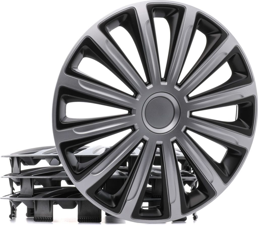 15" Zoll Radkappe Silber Schwarz Radzierblende Radblende 100009A0040 RIDEX