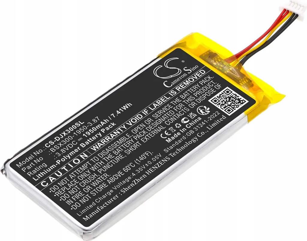 Batteria DJI BSX300-1950-3,87 per microfono DJI MIC Mini / CS-DJX300SL