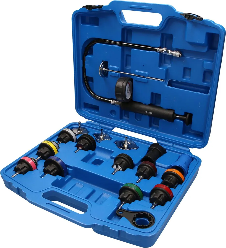 Vérifier l'étanchéité moteur avec le kit refroidissement 18 pièces pro