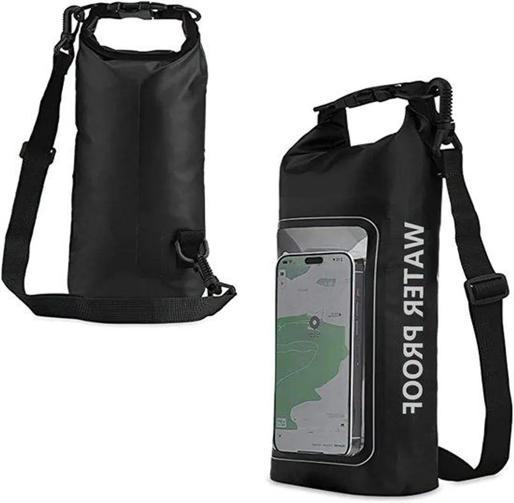 Sac de plage, ski, pêche 2L transparent PVC + étui téléphone étanche