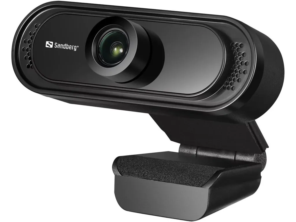 Sandberg Webcam USB 1080P Saver - Caméra Full HD Haute Résolution 30fps