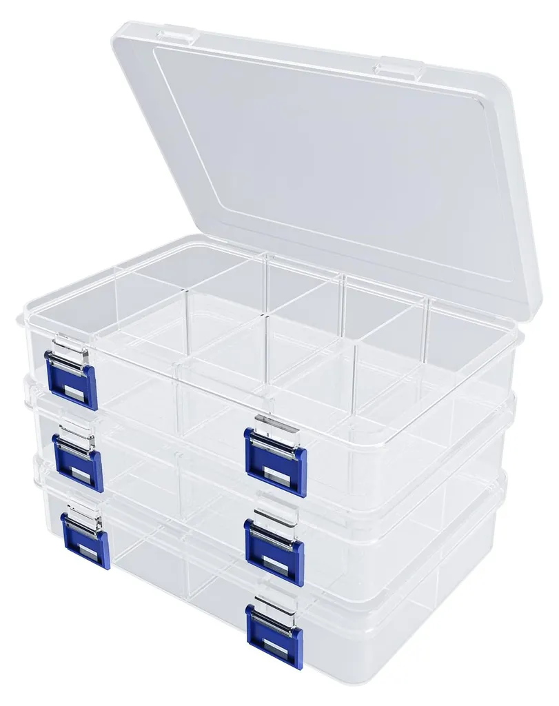 Fini les perles mélangées avec ce lot de 3 boîtes de rangement à compartiment