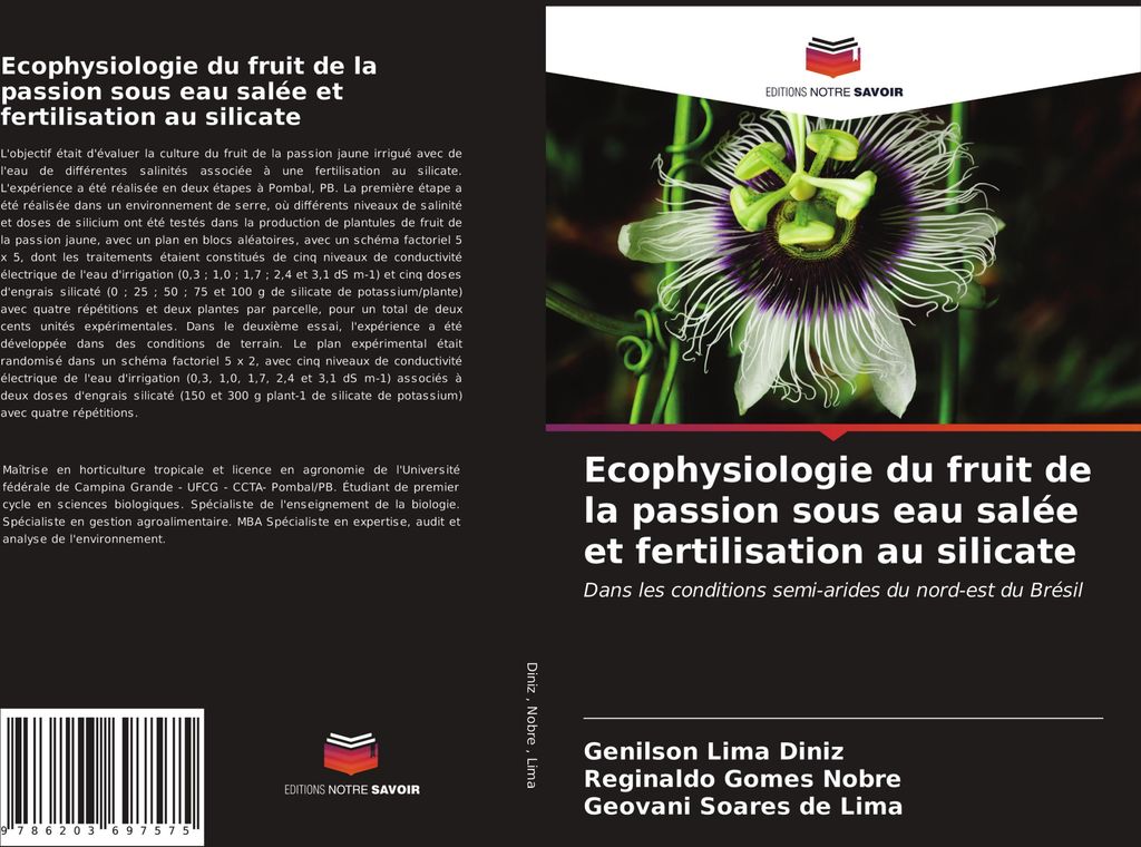 Ecophysiologie du fruit de la passion sous eau salée et fertilisation au silicate