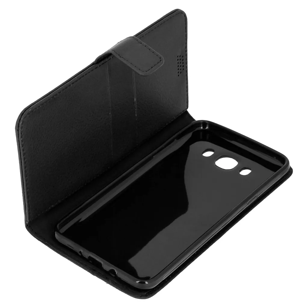 Custodia Samsung J7 2016 Avizar: Stile Nero Elegante e Stand Video