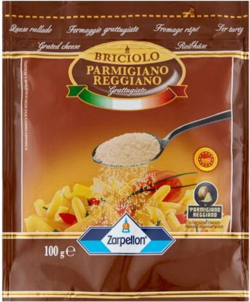Parmigiano reggiano geriebener Käse 100g - Zarpellon Produktbild 