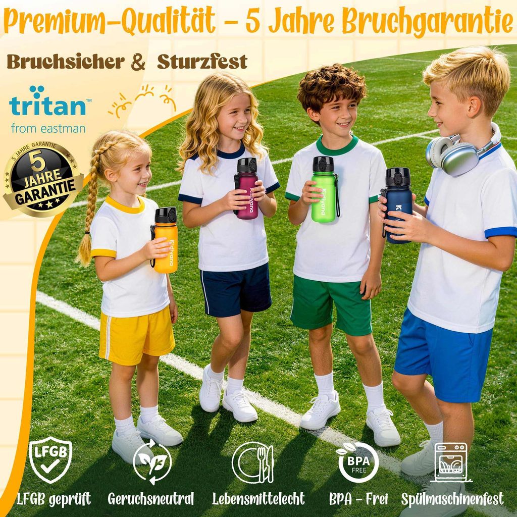 4FRESH Kidiyana fľaša na pitie Colourful Frosted – Aurora Obrázok produktu 