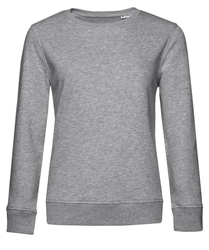 B&C - "Inspire" Sweatshirt Baumwolle aus biologischem Anbau für Damen FK2781 (XS) (Grau meliert)