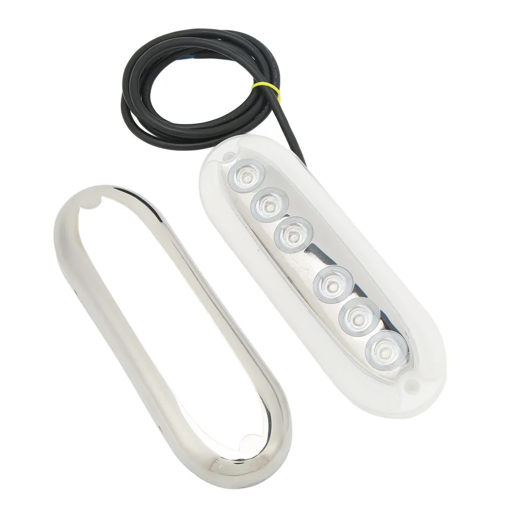 Lumière sous-marine LED 12V étanche avec boîtier en acier inoxydable 316