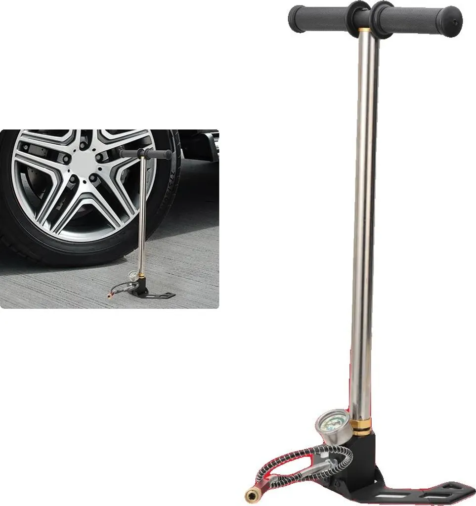 Pompe manuelle haute pression 4500 PSI avec manomètre de précision UE