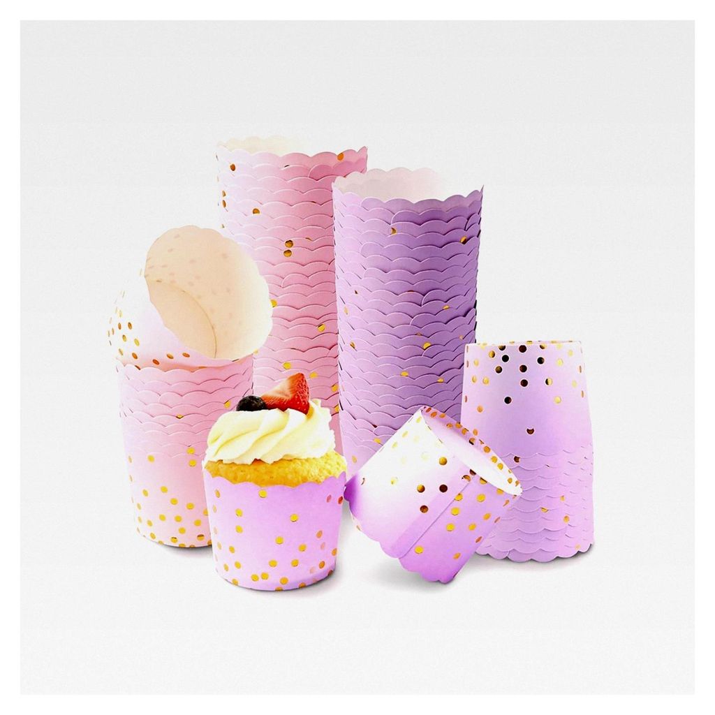 Muffinförmchen aus Papier, 100 Stück Mini Cupcake Förmchen für Muffins, Kuchen und mehr