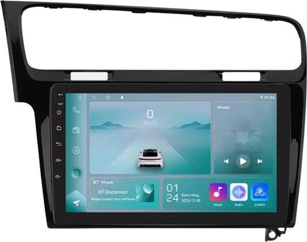 Autoradio mit Bluetooth und CarPlay für VW Golf 7 (2013–2017) – kompatibel mit Apple und Android – Stereoanlage mit Navigationssystem – 1 ...