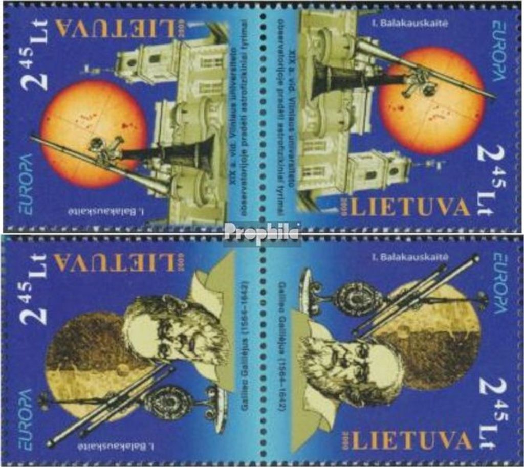 Briefmarken Litauen 2009 Mi 1006K-1007K (kompl.Ausg.) Kehrdruckpaar postfrisch Europa