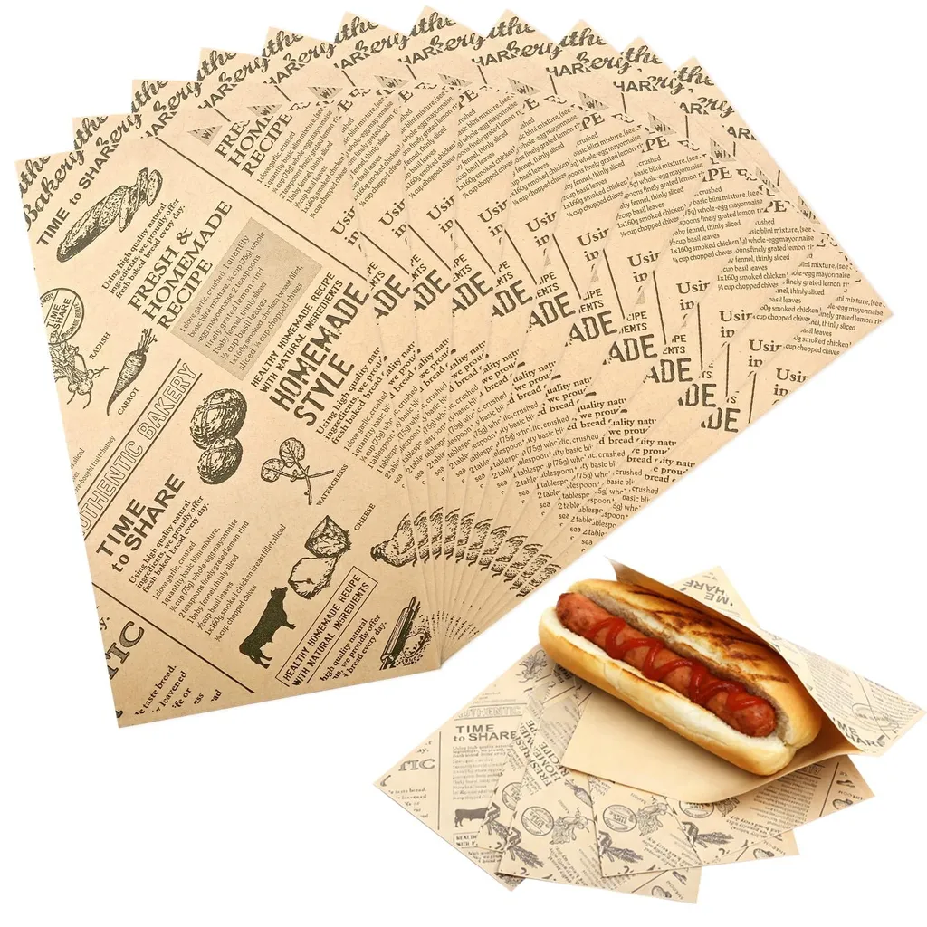 Cornets à Hot-Dogs Ingraissables et Robustes pour Stand de Fête Foraine