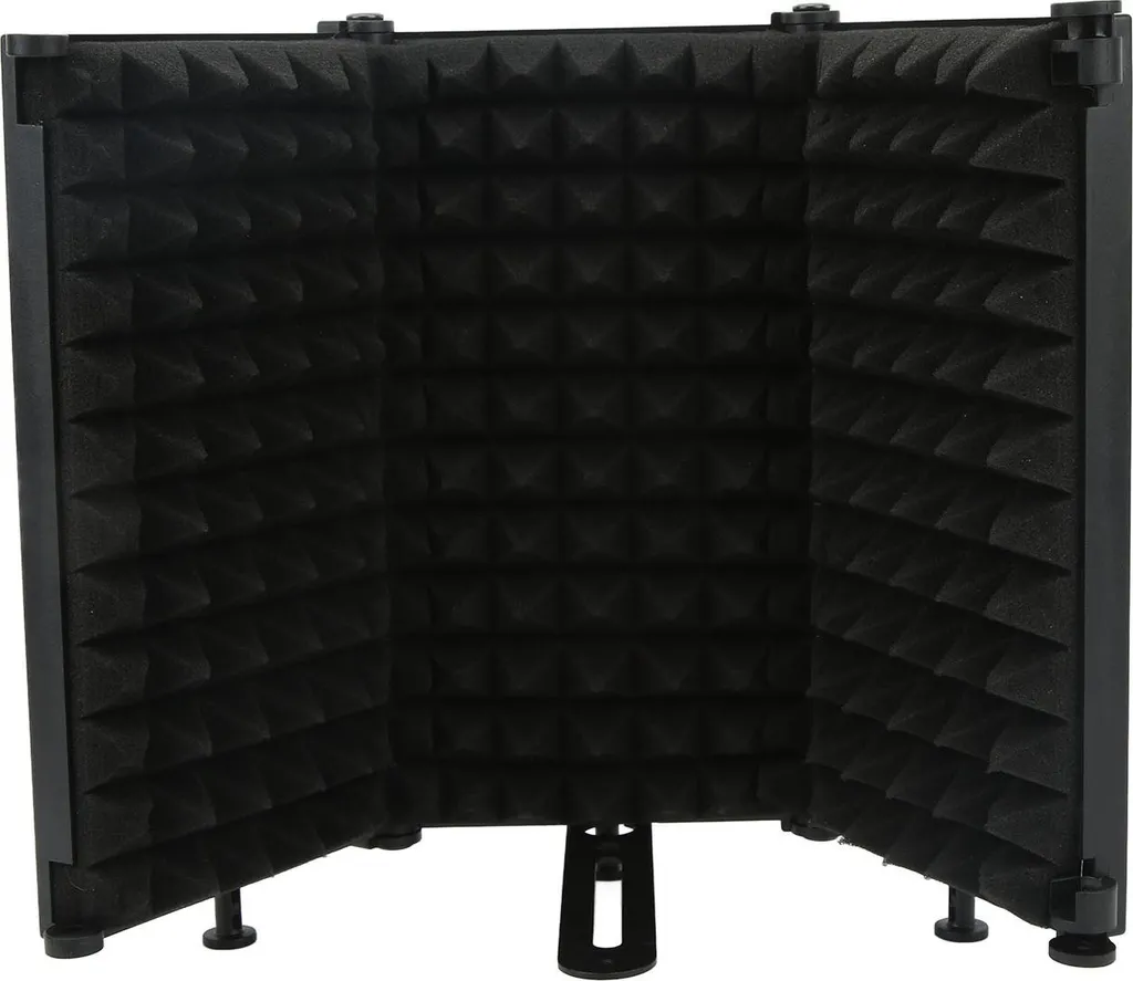Protection microphone pliable anti-réflexion avec isolation multicouche