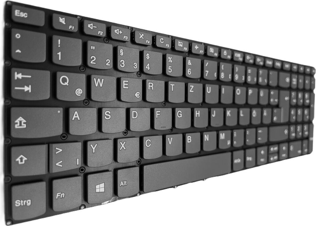 DEUTSCHE-Tastatur Keyboard Grau kompatibel für Lenovo IdeaPad 720S-15IKB 81AC001AGE