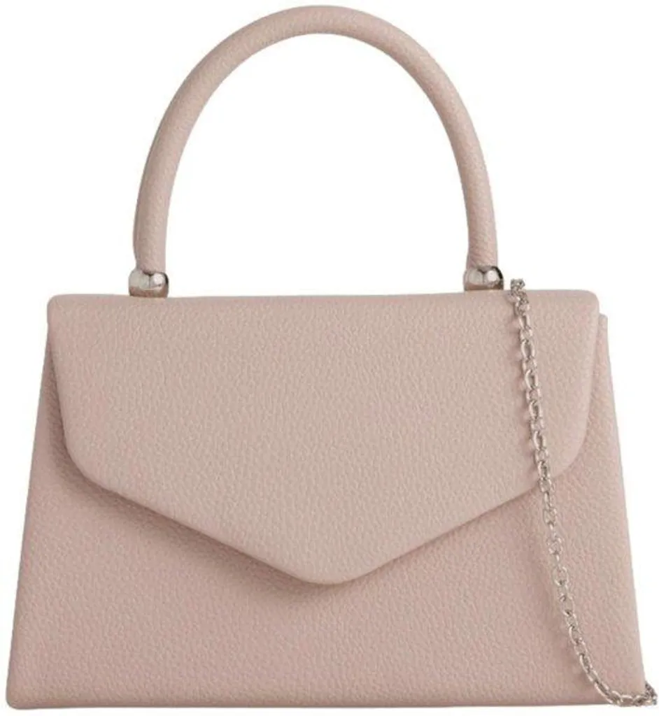 Petit sac à main beige pierre en simili cuir avec poignée de transport
