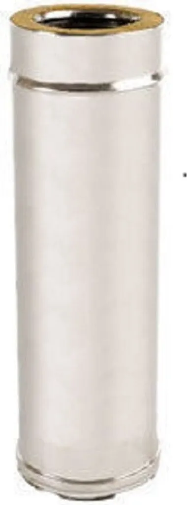 Elemento Lineare 500mm Canna Fumaria Doppia Parete 180-230 Inox