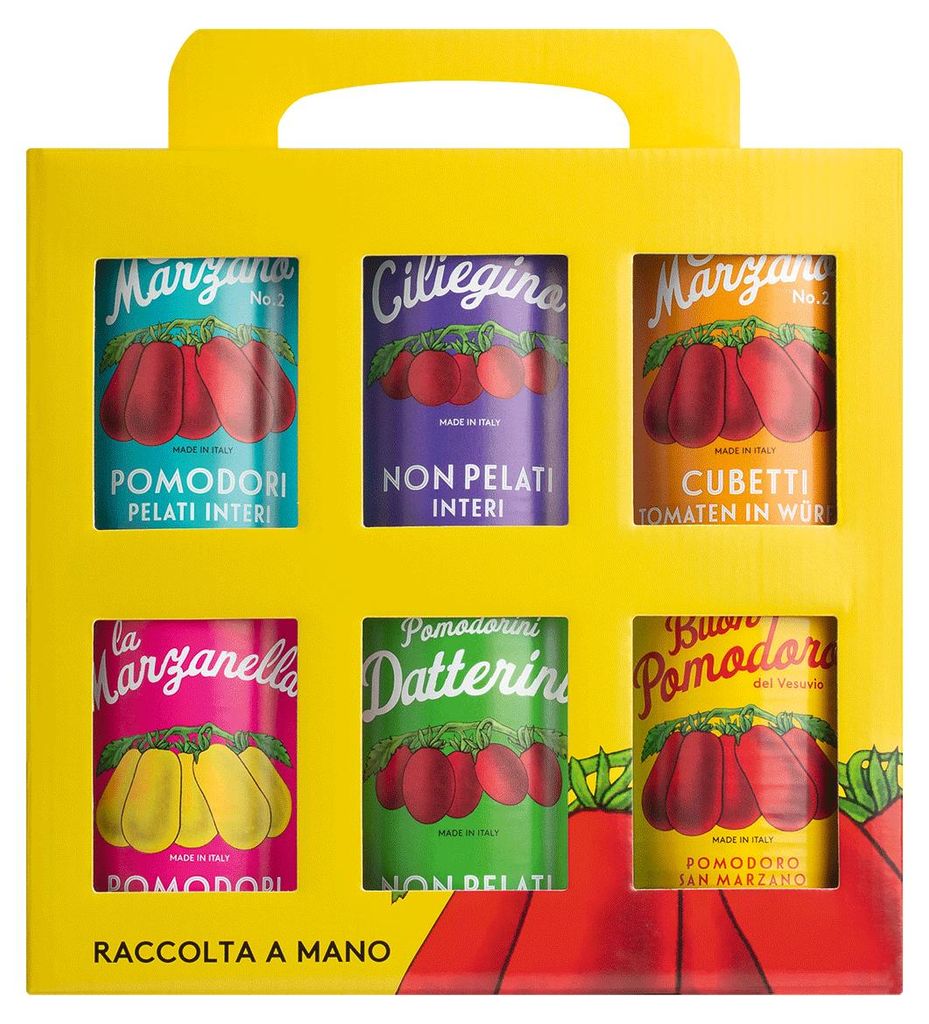 Vintage Träger Tomaten, 6er Set, Il pomodoro più buono Produktbild 