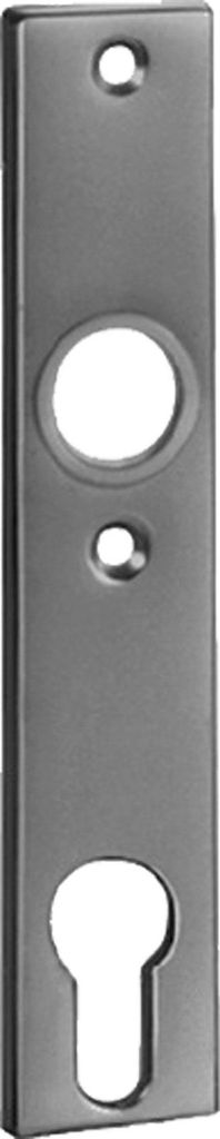 AMF Zylinder-kurzschild 497Z Breite 32mm Höhe 156mm Tiefe 7mm Leichtmetall F1 silberfarbig - 16022