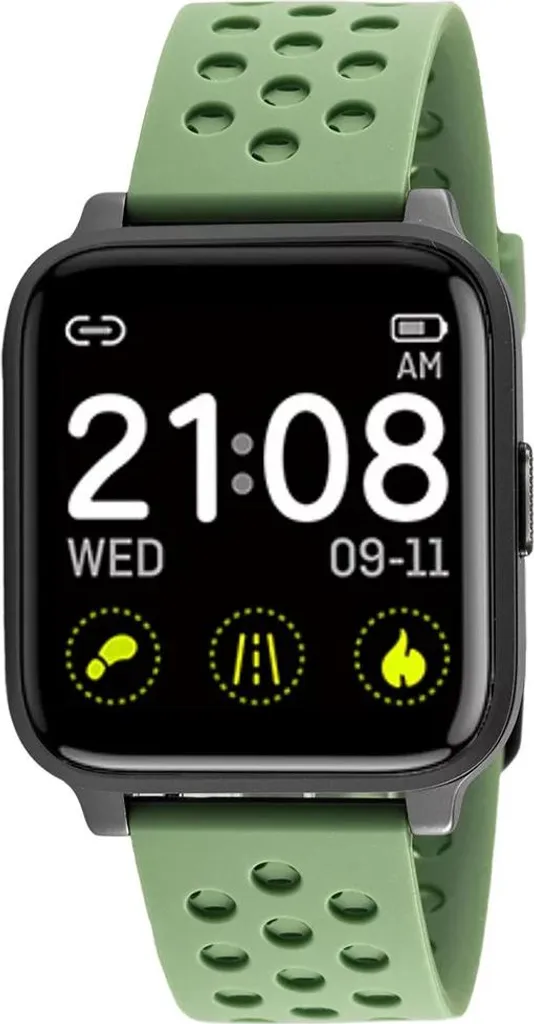 Smartwatch Rubicon verte pour femmes : suivi santé et élégance au quotidien