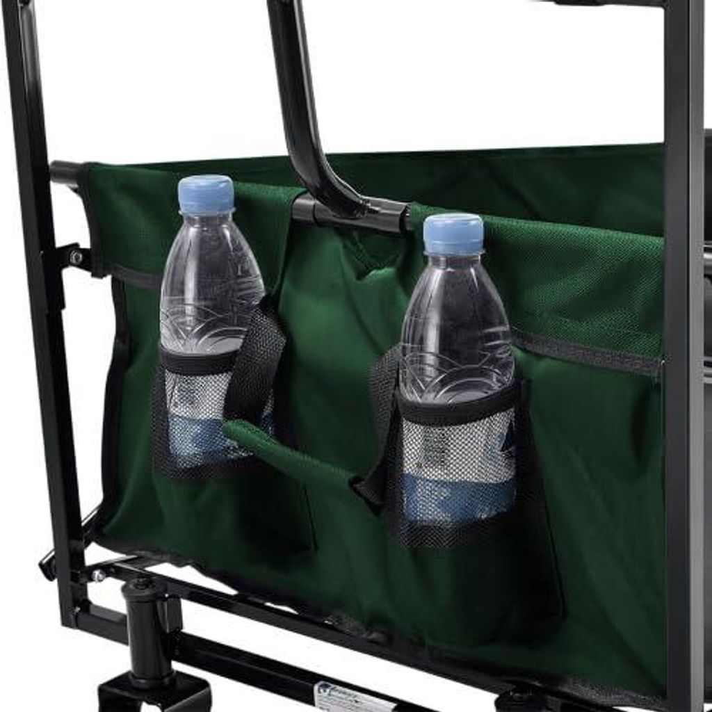 Bollerwagen für Kindertransport - Bollerwagen - Faltbar - Transportwagen - Kindertransport Bollerwagen - Gartenwagen - Kinderwagen mit Schiebestan...