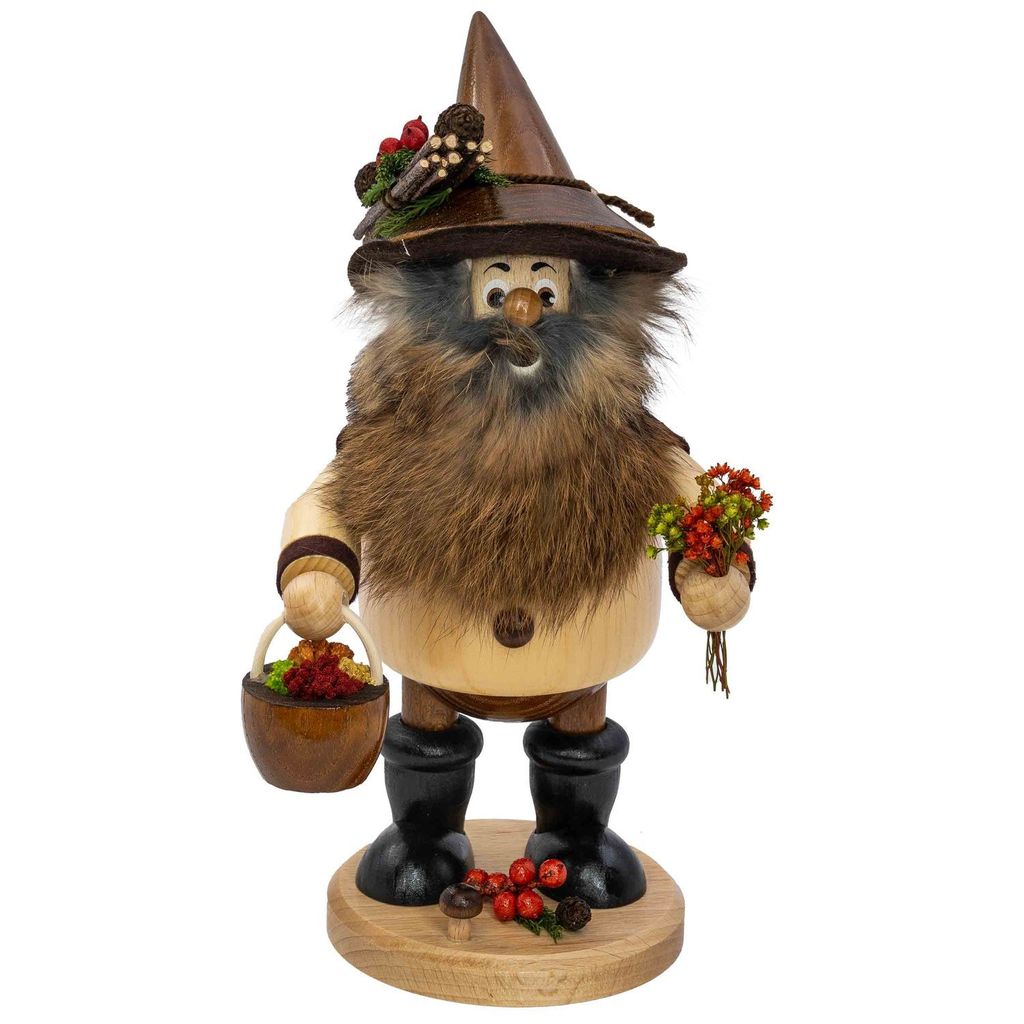 Räuchermännchen Waldwichtel exclusiv 25 cm, Typ:Kräutersammler