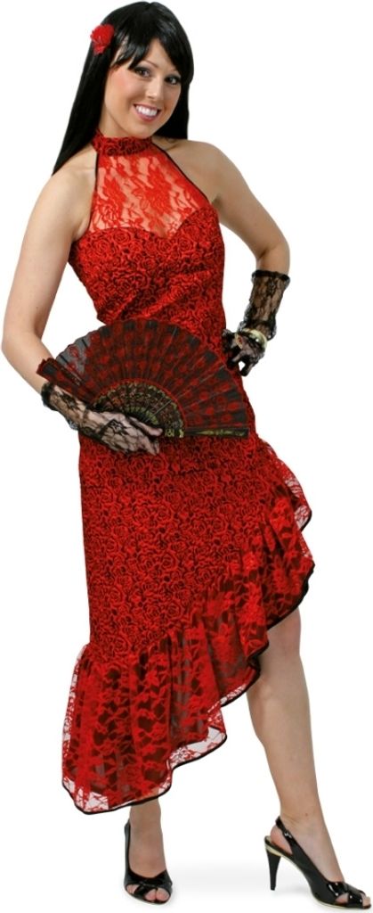 Carmencita Spanische Tänzerin Kleid Gr.44 Karneval Fasching Party Halloween