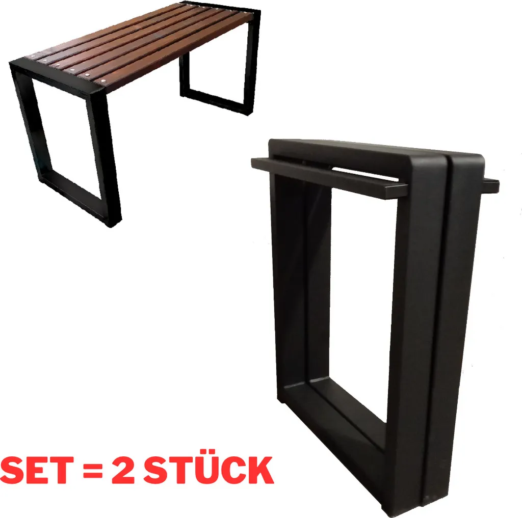 Pieds de table pour bureau DIY 75x60 cm support métallique stable