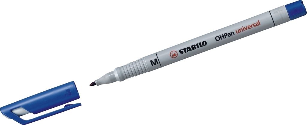 STABILO 853/41 10 penne a foglio universale OHPen blu 1,0 Immagine del prodotto 