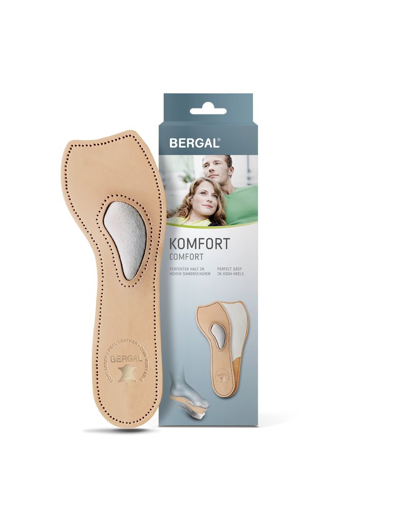 BNS Bergal Komfort Leder Fußbett Einlagen Sohlen Gr. 40