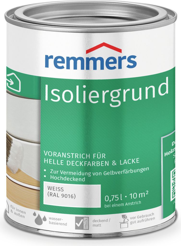 Remmers Isoliergrund weiß (RAL 9016) 0,75 l, Sperrgrund Produktbild 