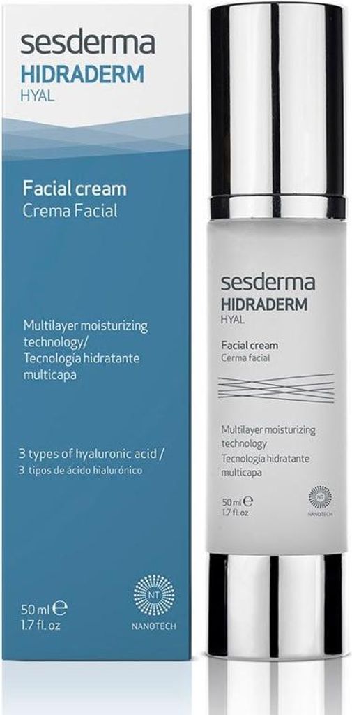 Sesderma Hidraderm Hyal Facial Cream, Tages- & Nachtcreme, Frauen, Jeder Hauttyp, Gesicht, Anti-Aging, Feuchtigkeitsspendend, Feuchtigkeitsspendend...